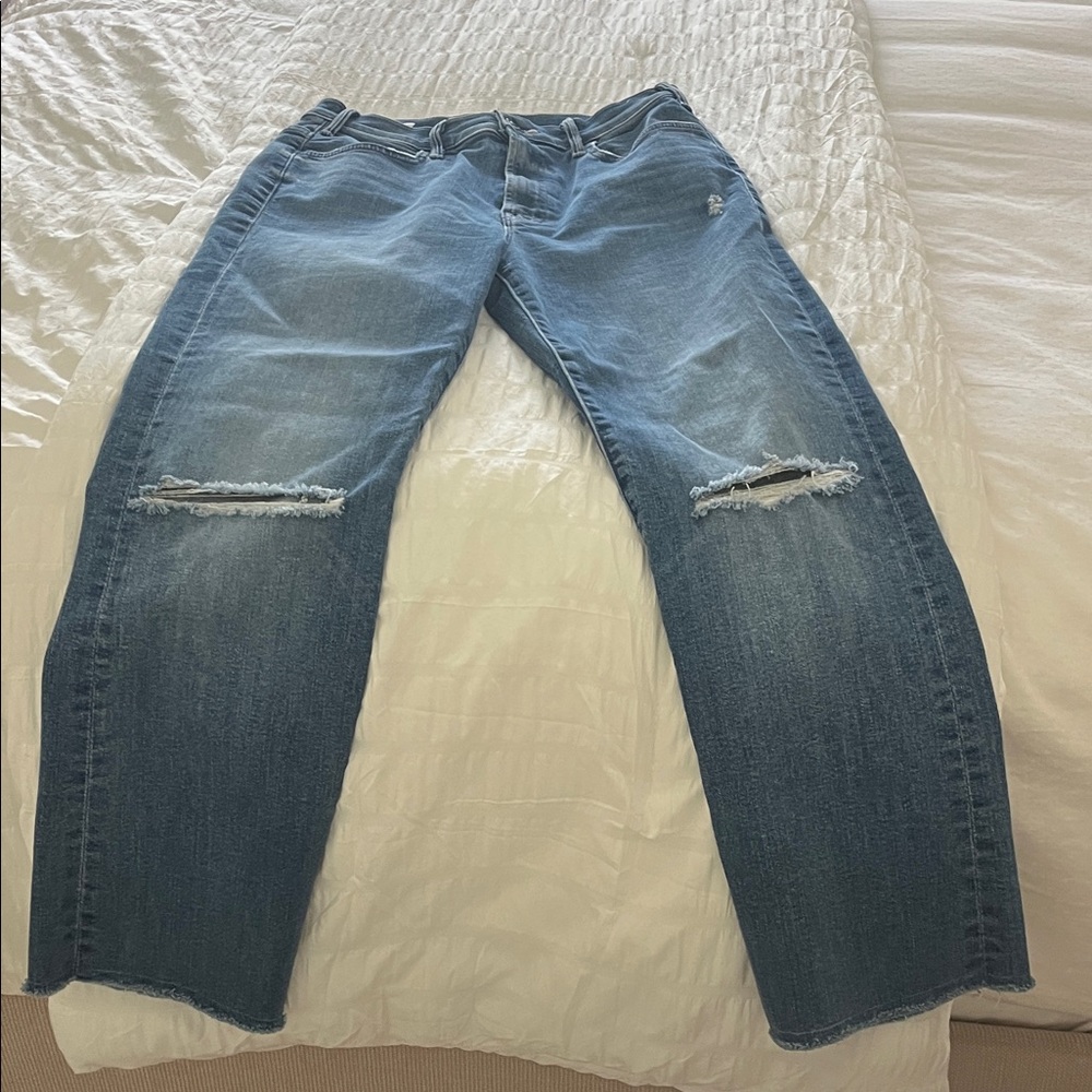 Mother jeans The Hustler Ankle Fray in Can’t Stop Staring